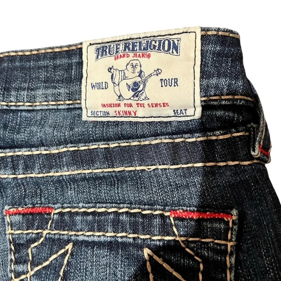 True Religion Women's Low Rise  Skinny Fit Jeans in Size 25" Y2K Cowgirlcore - Picture 8 of 11